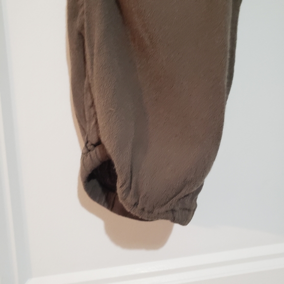 The Odells Slouch Pant Womens S Olive Green Drawstring Elastic Hem Waist - Picture 5 of 9